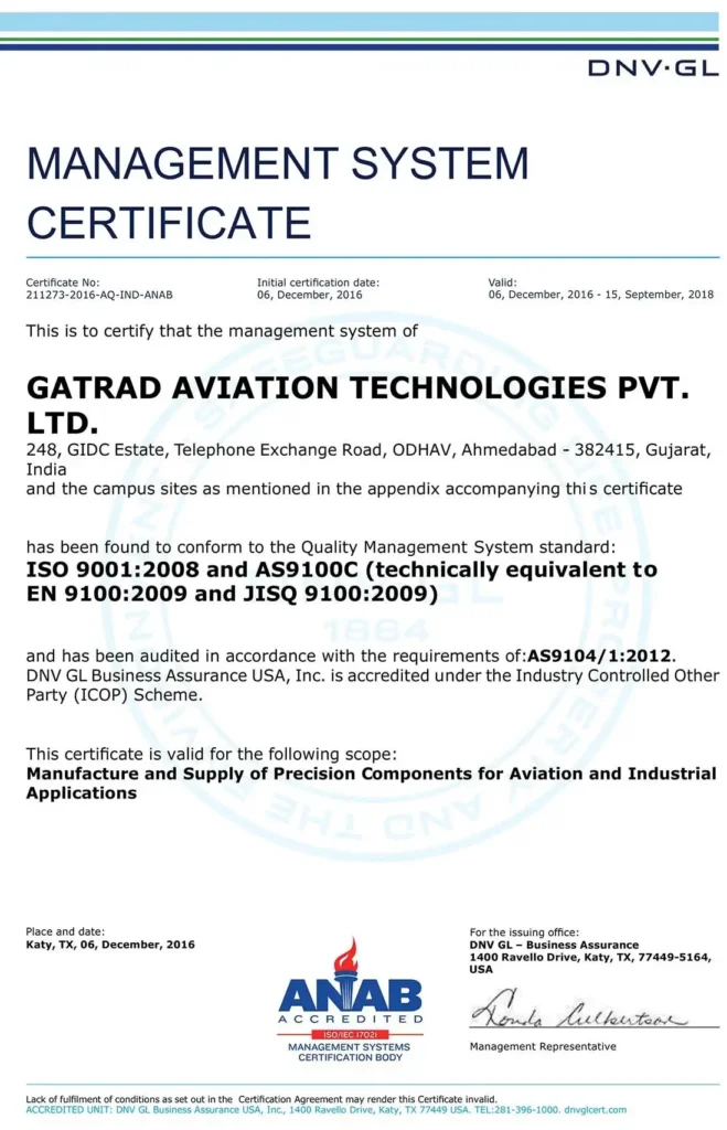 Management System Certificate